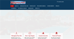 Desktop Screenshot of havasufiberglasspools.com